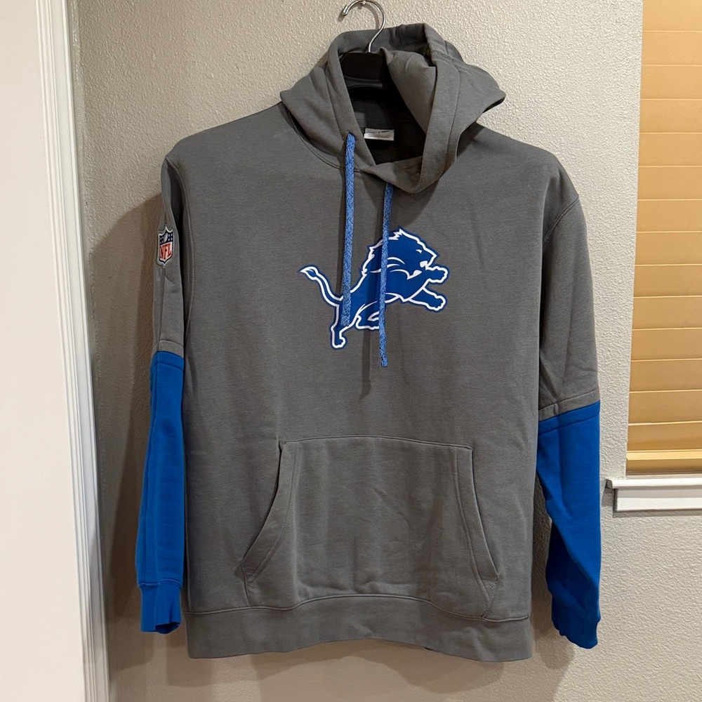 NFL Nike sweatshirt with Blue Detroit Lion Logo - Picture 4 of 16